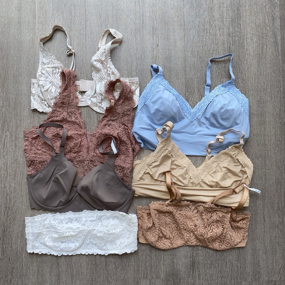 Aerie LottBundle Of Seven Bras Unlined Undergarments Size 34D Medium